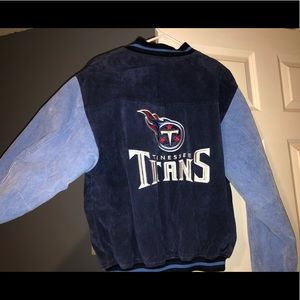 Men’s Vintage Tennessee Titans Suede Jacket